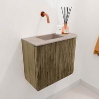 Toiletmeubel Mondiaz Joya Dlux | 51.6 cm | Meubelkleur Dusk | Faye wastafel Saba Wasbak Links | Zonder kraangat(en)
