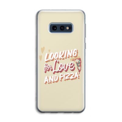 Pizza is the answer: Samsung Galaxy S10e Transparant Hoesje