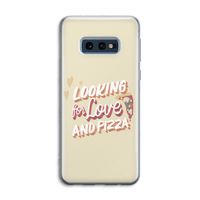Pizza is the answer: Samsung Galaxy S10e Transparant Hoesje