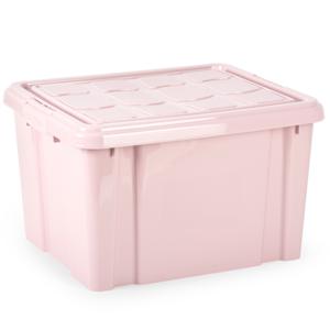 Multi Storage Opslagbox met deksel - roze - 25 liter - 42 x 25 x 30 cm - kunststof
