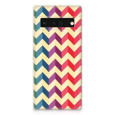 Google Pixel 6 Pro | TPU bumper | Zigzag Multi Color