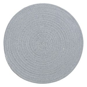 Ronde placemat grijs katoen 38 cm