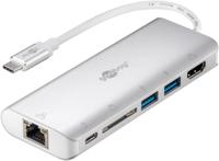 Goobay 76788 laptop dock & poortreplicator USB Type-C Zilver - thumbnail