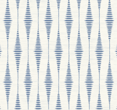 rabaul ikat blauw en beige vinyl tapijt modern