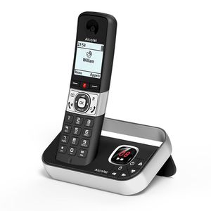 Alcatel F890 DECT-telefoon Nummerherkenning Zwart, Zilver