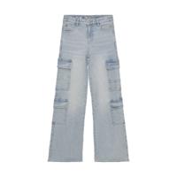 Indian Blue Jeans Winter cargo jeansbroek meisjes - blauw - wide fit