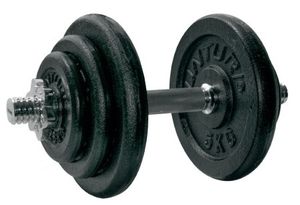 Tunturi 14TUSCL236 dumbbell Verstelbare dumbbell 20 g 2 stuk(s)