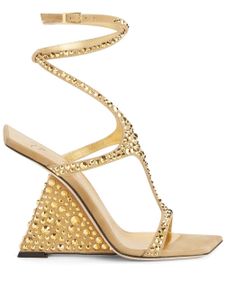Giuseppe Zanotti sandales Tutankamon 105 mm ornées de cristaux