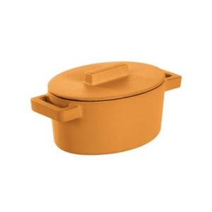 Braadpan Geel 13 cm x 10 cm incl deksel - Sambonet