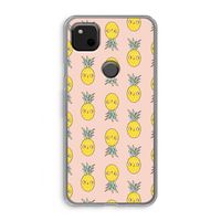 Ananas: Google Pixel 4a Transparant Hoesje