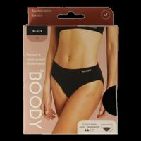Boody Menstruatieondergoed bikinislip zwart lich/norm XS 1 Stuks