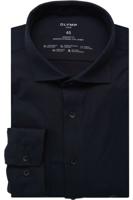 OLYMP Luxor 24/Seven Comfort Fit Jersey shirt marine, Effen