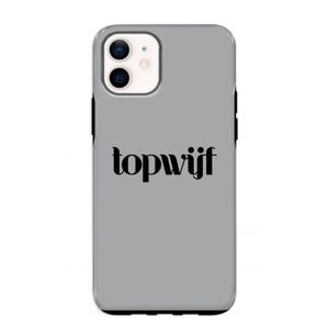 Topwijf Grijs Zwart: iPhone 12 mini Tough Case