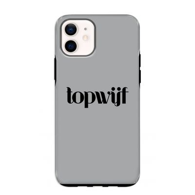 Topwijf Grijs Zwart: iPhone 12 mini Tough Case