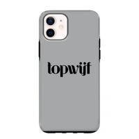 Topwijf Grijs Zwart: iPhone 12 mini Tough Case