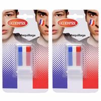 schmink stift - 2x - Nederlandse vlag - Holland - Schminkstiftje - Koningsdag