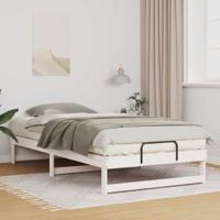Bedframe met Draaghandvatten Wit 100 x 210 cm