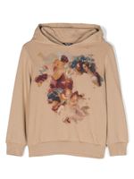 Balmain Kids hoodie en coton à imprimé graphique - Tons neutres