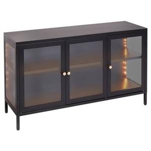 Beliani - NEWPORT - Sideboard LED - Zwart - Staal