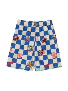 Versace Kids short à imprimé graphique - Bleu