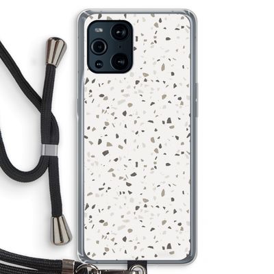 Terrazzo N°14: Oppo Find X3 Pro Transparant Hoesje met koord