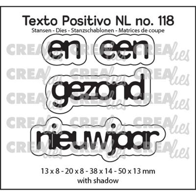 Crealies • texto positivo nl dies en een gezond nieuwjaar