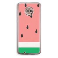 Watermeloen: Motorola Moto G6 Transparant Hoesje - thumbnail
