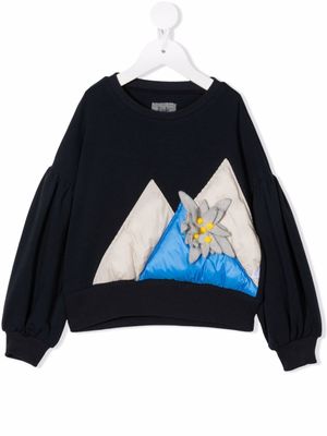 Il Gufo sweat à détail appliqué - Bleu