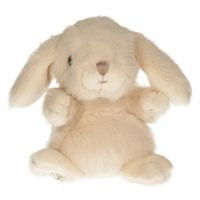 Bukowski pluche konijn knuffeldier - creme wit - zittend - 15 cm - thumbnail