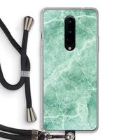 Groen marmer: OnePlus 8 Transparant Hoesje met koord