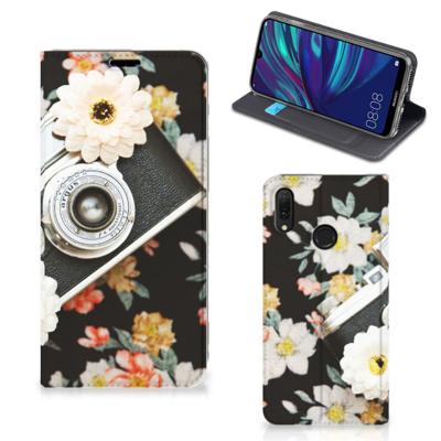 Huawei Y7 hoesje Y7 Pro (2019) Stand Case Vintage Camera Huawei Y7 hoesje Y7 Pro (2019) Stand Case Vintage Camera