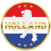 Nederlandse vlag print bierviltjes - thumbnail