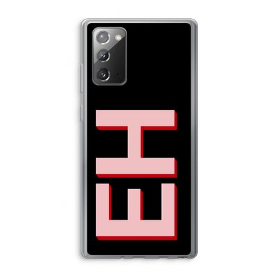 Monogram: Samsung Galaxy Note 20 / Note 20 5G Transparant Hoesje
