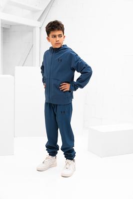 Under Armour Vibe Woven Windbreaker Trainingspak Kids Blauw - Maat 164 - Kleur: Blauw | Soccerfanshop