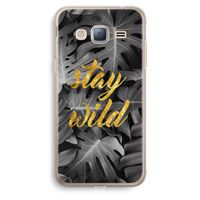 Stay wild: Samsung Galaxy J3 (2016) Transparant Hoesje