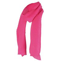 Sarlini Langwerpige Plisse Sjaal Fuchsia
