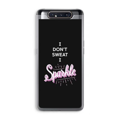 Sparkle quote: Samsung Galaxy A80 Transparant Hoesje