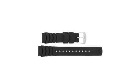 Horlogeband Pulsar 7S26-X004 / PL4003X1 / PZ040X Rubber Zwart 22mm