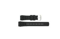 Horlogeband Pulsar 7S26-X004 / PL4003X1 / PZ040X Rubber Zwart 22mm