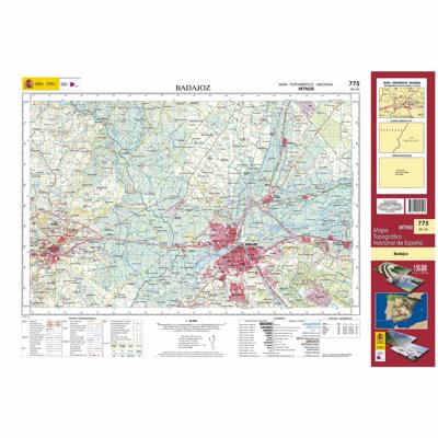 Topografische kaart 775 MT50 Badajoz | CNIG - Instituto Geográfico Nacional1