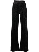 Viktor & Rolf pantalon évasé à paillettes - Noir