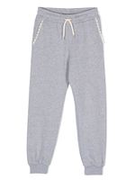 Chloé Kids pantalon de jogging bordé de dentelle - Gris - thumbnail