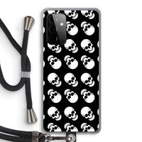 Musketon Skulls: Samsung Galaxy A72 5G Transparant Hoesje met koord