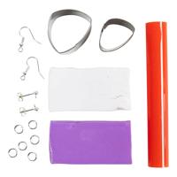 Creativ Company Mini hobbyset sieraden oorbellen paars Creativ Company Mini hobbyset sieraden oorbellen paars