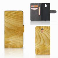 Nokia 3.1 (2018) | Book Style Case | Licht Hout