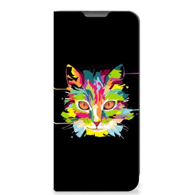 OPPO A77 5G | A57 5G Magnet Case Cat Color
