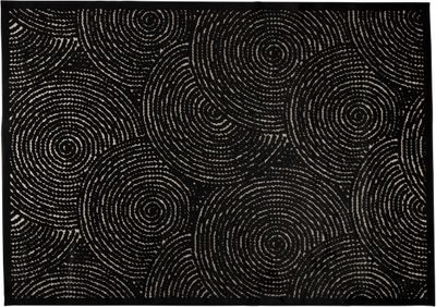 Dutchbone Vloerkleed 'Dots' 170 x 240cm, kleur Zwart