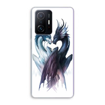 Yin Yang Dragons: Xiaomi 11T Transparant Hoesje