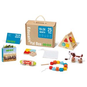 Tooky toy Educatieve Houten Speelgoed Box 19-24 maanden 25-delig