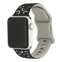 Apple Watch Siliconen Luipaard Wild Band - Zwart Sterrenlicht - 38, 40, 41 & 42mm Apple Watch Siliconen Luipaard Wild Band - Zwart Sterrenlicht - 38, 40, 41 & 42mm